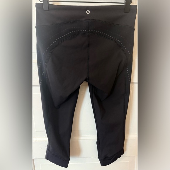 Lululemon Stop At Nothing Crop Black Sz 6 - Picture 4 of 11
